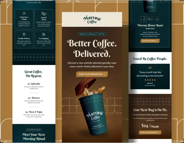Morrow Coffee — Email Design